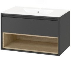 Тумба з умивальником Excellent Tuto, 80 (MLEX.0101.800.GRBL)