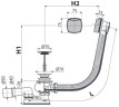 Злив-перелив для ванни Vagnerplast, автомат (A 51CRM)