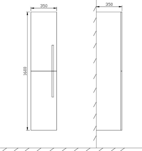 Пенал в ванную Zelberg CA-160, 35 (0040350501)