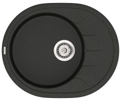 Кухонная мойка гранитная Vankor Sity, 61х50, черный (SITY SMO 02.61 BLACK)