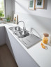 Кухонна мийка сталева Grohe K400, 116x50 (31587SD0)