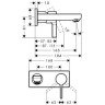Cмеситель для умывальника Hansgrohe Metris S, однорычажный, хром (31162000)