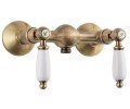 Cмеситель для душа Emmevi Deco Ceramica, двухвентильный, бронза (BR121002)