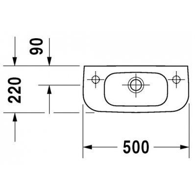 Умивальник підвісний Duravit D-Code, 50 (7065000082)