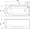 Ванна з гідромасажем Balteco Modul 15, 150х70 (MODUL15)