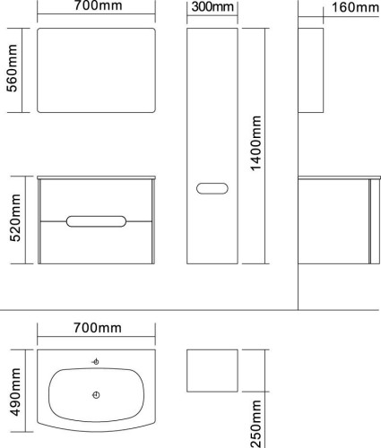 Пенал в ванную Zelberg Este, 30 (0100700501)