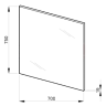 Зеркало в ванную Jika Lyra Plus, 70x75 (H4532110383041)