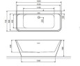 Ванна акриловая Excellent Lila, 160x73 (WAEX.LIL16WH)