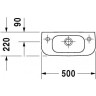 Умивальник підвісний Duravit D-Code, 50 (7065000092)