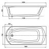 Ванна акриловая Vagnerplast Ebony, 160x75 (VPBA160EBO2X-04)