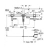 Змішувач для умивальника Grohe Eurocube, двовентильний, хром (20351000)