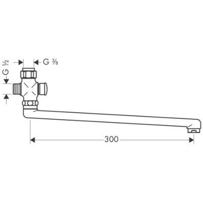 Излив Hansgrohe Talis S, хром (14495000)