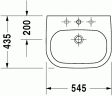 Умивальник підвісний Duravit D-Code, 55 (337540000)