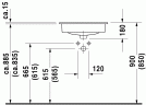 Умивальник підвісний Duravit D-Code, 55 (337540000)