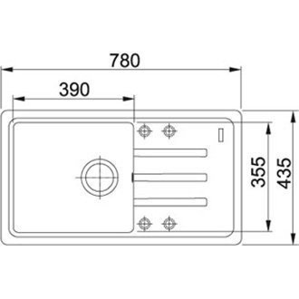Кухонная мойка гранитная Franke BSG 611, 78x43, оникс (114.0375.041)