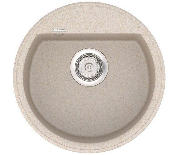 Кухонная мойка гранитная Vankor Easy, 45x45, бежевый (EASY EMR 01.45 BEIGE)