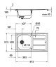 Кухонна мийка сталева Grohe K400, 87x51 (31568SD0)