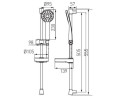 Душевой гарнитур Ferro Bellis (N180B)
