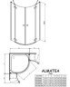 Душова кабіна Radaway Almatea PDD, 100x100 (30522-01-01N)