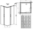 Душова кабіна Radaway Espera KDD, ліва, 80x80 (380150-01L)