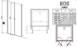 Душевые двери Radaway Eos DWD 70 (37783-01-01N)