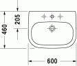 Умивальник підвісний Duravit D-Code, 60 (2310600000)
