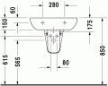 Умивальник підвісний Duravit D-Code, 60 (2310600000)