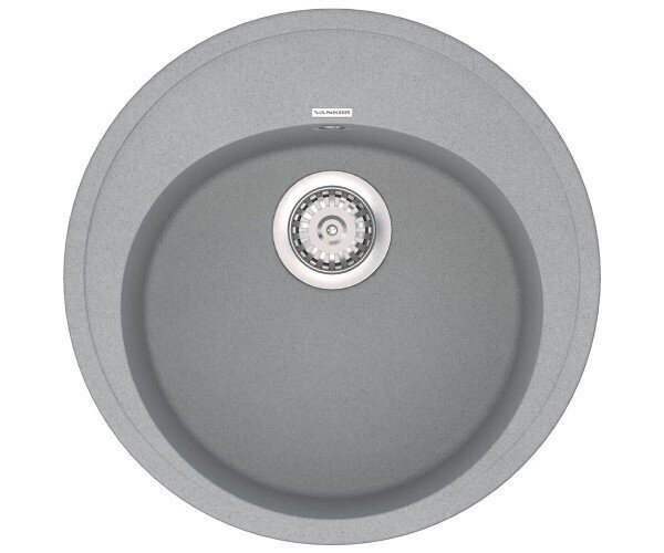 Кухонная мойка гранитная Vankor Sity, 50х50, серый (SITY SMR 01.50 GRAY)