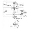 Cмеситель для умывальника Grohe Eurocube, однорычажный, хром (23127000)