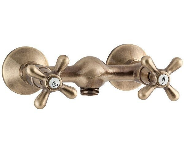 Cмеситель для душа Emmevi Deco Classic, двухвентильный, бронза (BR12002)